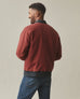 Men's Fleece Bomber Jacket - Russet Brown Black